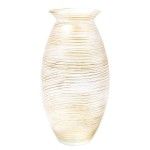 JARRA VIDRO OURO/PRATA 37CM JARRA VIDRO OURO/PRATA 37CM