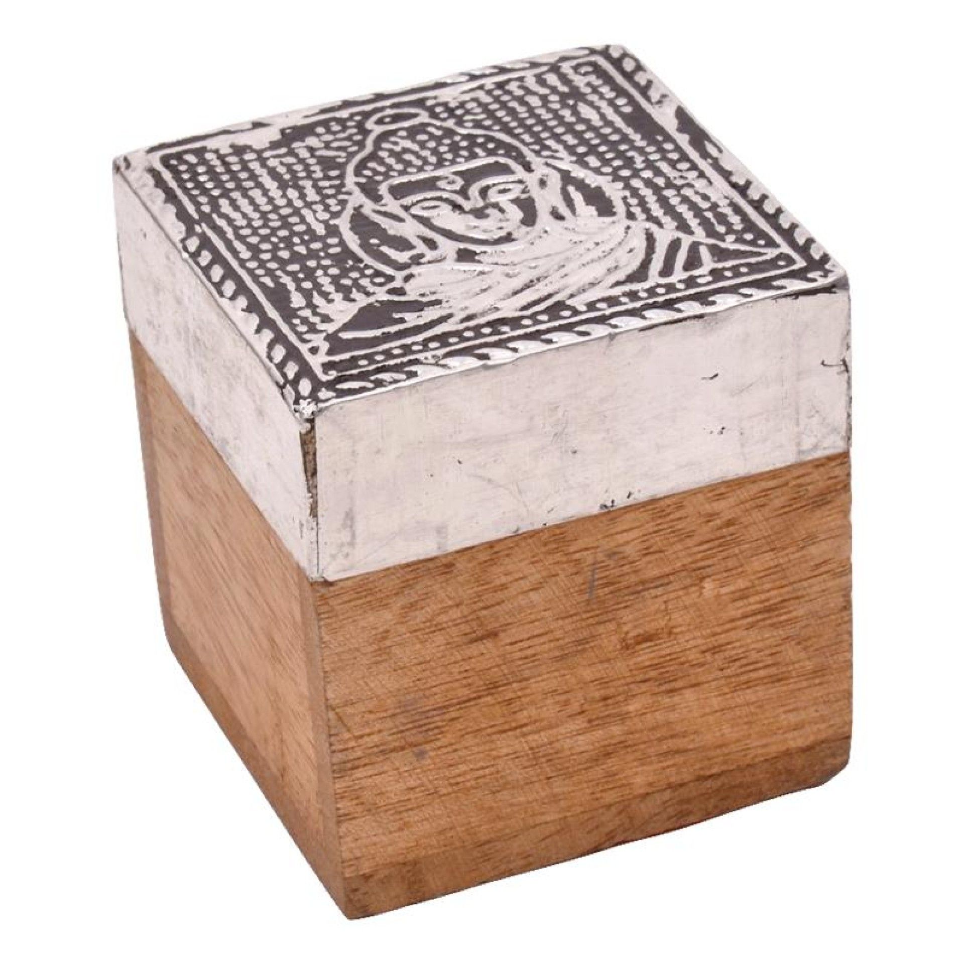 CAIXA MADEIRA QUAD DEC 5X5X5CM CX75688 CAIXA MADEIRA QUAD DEC 5X5X5CM CX75688
