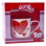 SET CANECA E COLHER 8,2X6,8 2645-108-04 CX96