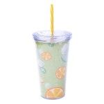 COPO C/TP+PALHINHA 600ML CX24