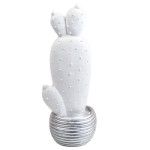 CACTO RESINA BRC/PRATA 40CM 57689 CACTO RESINA BRC/PRATA 40CM 57689