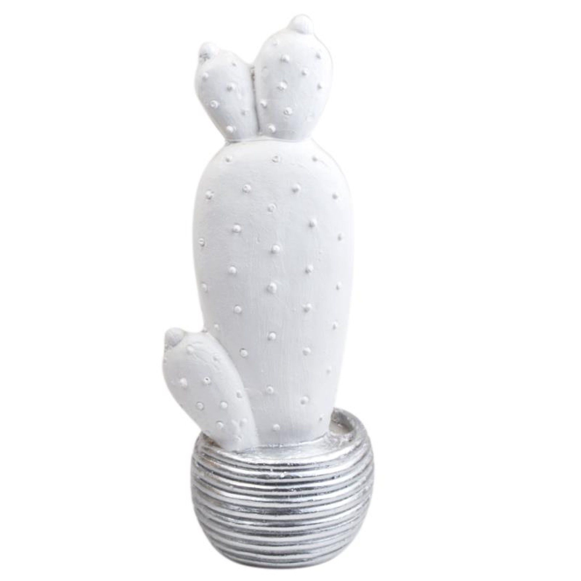 CACTO RESINA BRC/PRATA 40CM 57689 CACTO RESINA BRC/PRATA 40CM 57689