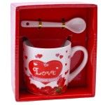 SET CANECA E COLHER 7,2X7,2 2645-109-01 CX120