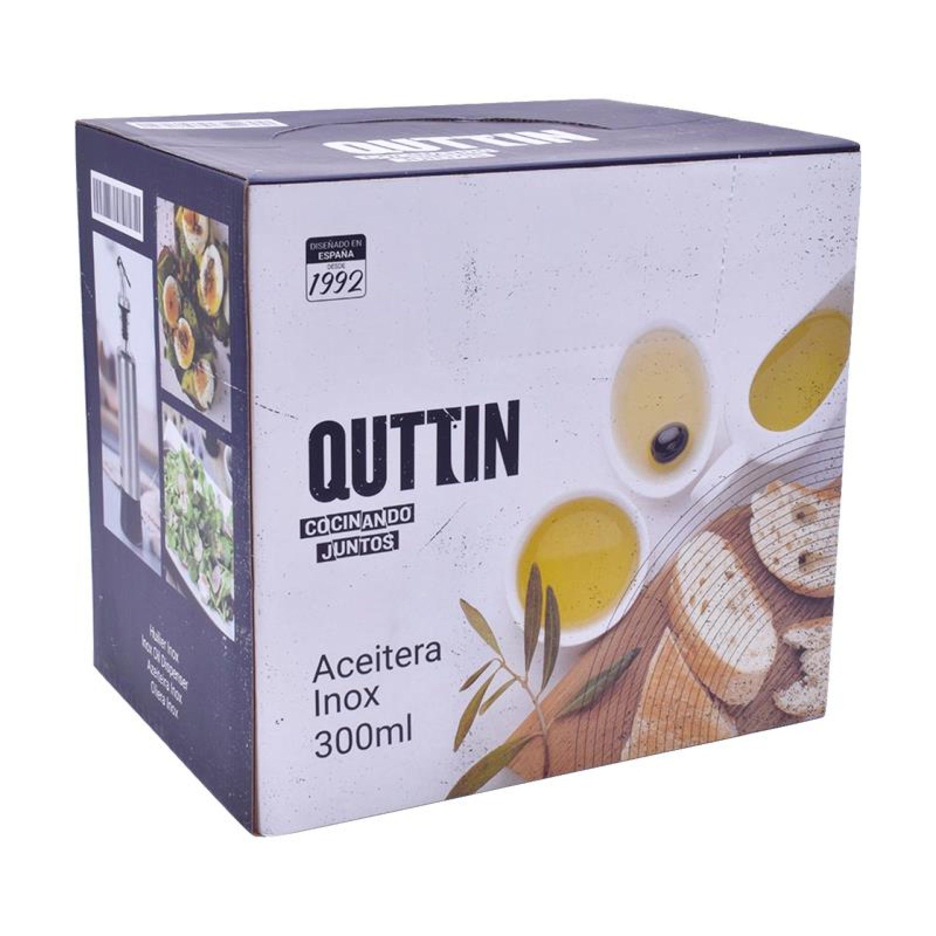 AZEITEIRA VIDRO/INOX QUTN C/TAMP 0,3L AZEITEIRA VIDRO/INOX QUTN C/TAMP 0,3L