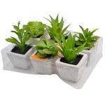 VASO C/PLANTA ARTIFICIAL 2438-101 CX72