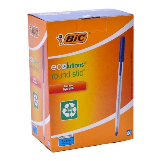CANETA BIC RND STIC AZUL 60 UNI CANETA BIC RND STIC AZUL 60 UNI