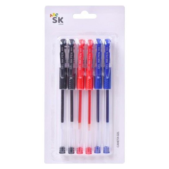 CANETA GEL 6UN 14.3CM 2556-002-06 CX288 CANETA GEL 6UN 14.3CM 2556-002-06 CX288