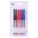 CANETA GEL 6UN 14.3CM 2556-002-06 CX288
