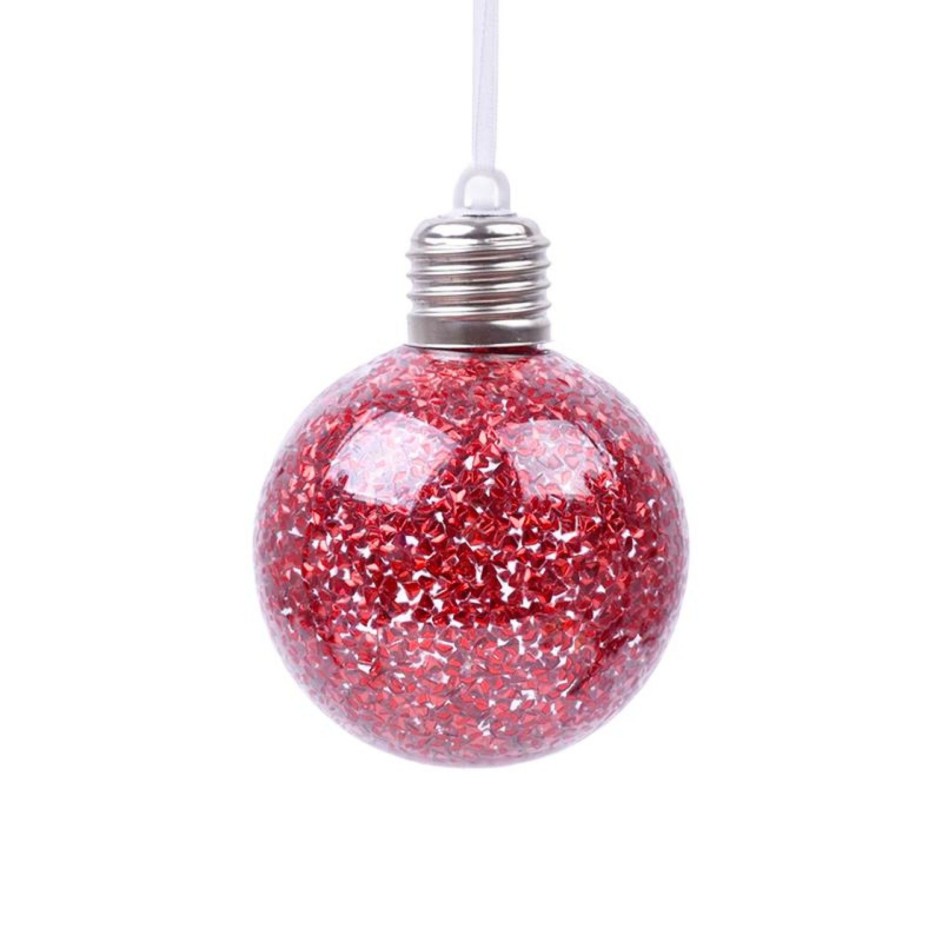 BOLA NATAL 8CM C/LUZ 2588-013 CX240 BOLA NATAL 8CM C/LUZ 2588-013 CX240