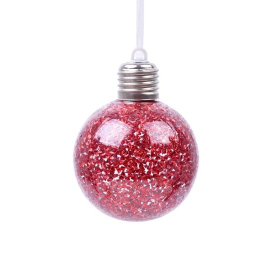 BOLA NATAL 8CM C/LUZ 2588-013 CX240 BOLA NATAL 8CM C/LUZ 2588-013 CX240