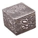 CAIXA MADEIRA QUAD DEC 5X5X4.2CM CX75685 CAIXA MADEIRA QUAD DEC 5X5X4.2CM CX75685