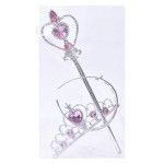 COROA C/ VARINHA MAG 7X12CM 2727-521 CX480