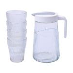 SET JARRA+4 COPOS VIDRO  2070-26 CX12