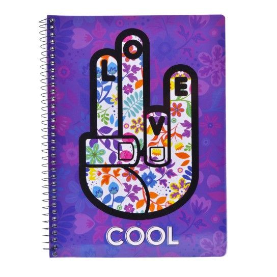 CADERNO ESPIRAL A5 80F QUADRIC COOL CADERNO ESPIRAL A5 80F QUADRIC COOL