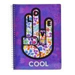 CADERNO ESPIRAL A5 80F QUADRIC COOL