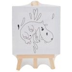TELA P/PINTAR C/DESENHO 10X10XCM 202-833