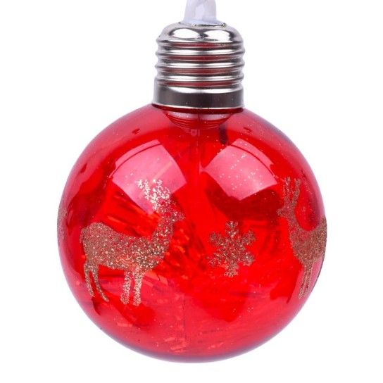 BOLA NATAL 8CM C/LUZ 2588-009 CX240 BOLA NATAL 8CM C/LUZ 2588-009 CX240