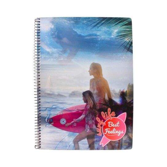 CADERNO ESPIRAL A4 80F QUADRI.WATER CADERNO ESPIRAL A4 80F QUADRI.WATER