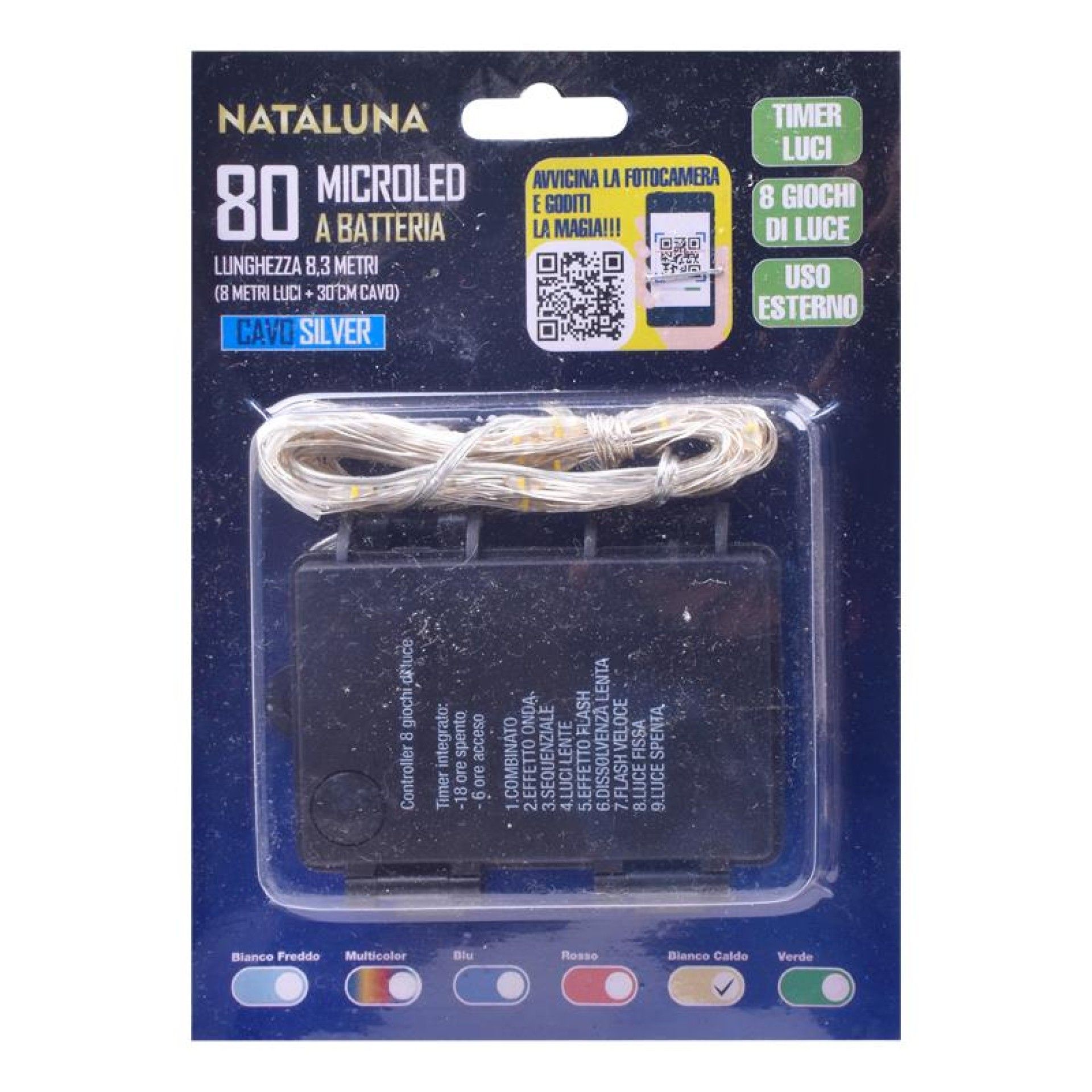 SERIE NATAL 80MICROLED 8MT+TIMER SERIE NATAL 80MICROLED 8MT+TIMER