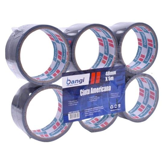 FITA ADESIVA PRETA 48MMX5M CX6 FITA ADESIVA PRETA 48MMX5M CX6