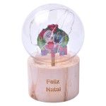 BOLA C/LUZ NATAL 12,5X7X7CM2668-004-N1CX72