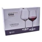 COPO VINHO  CRYSTAL BOHEMIA 600CC SIRA 6UN