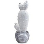 CACTO RESINA BRC/PRATA 30CM 57688 CACTO RESINA BRC/PRATA 30CM 57688