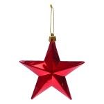 PENDURANTE ESTRELA/FLORO VERMELHO