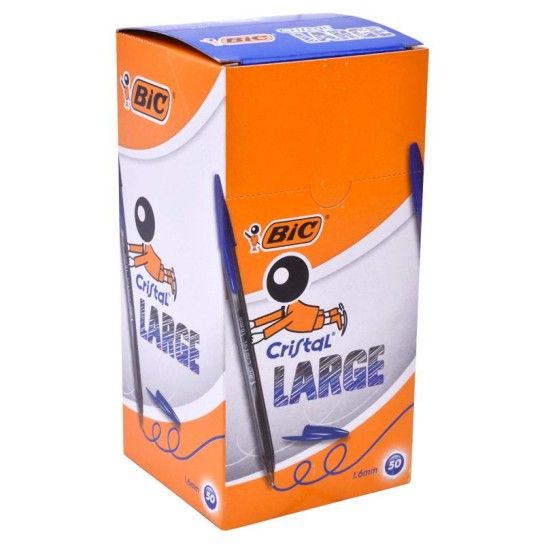 CANETA BIC LARGE AZUL 50UN CANETA BIC LARGE AZUL 50UN