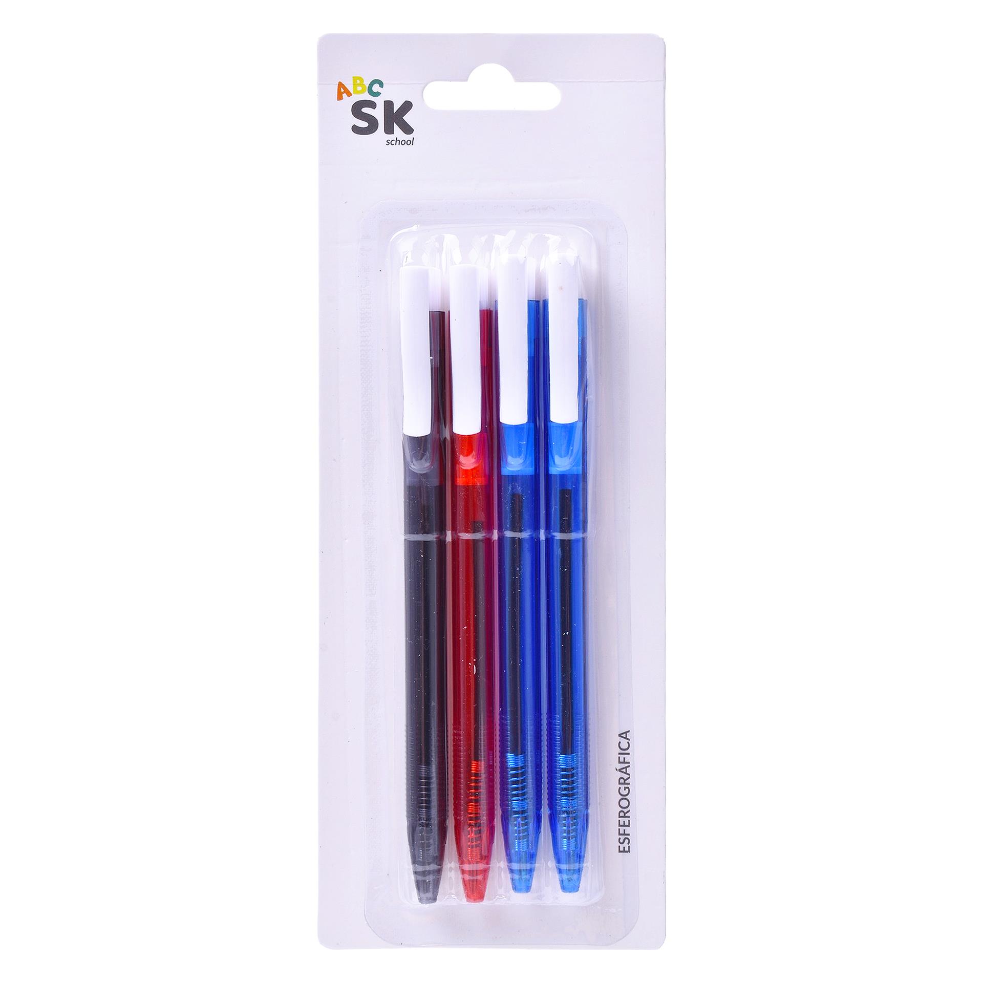 CANETA ESF 4UN 14CM 2556-013-04 CX288 CANETA ESF 4UN 14CM 2556-013-04 CX288