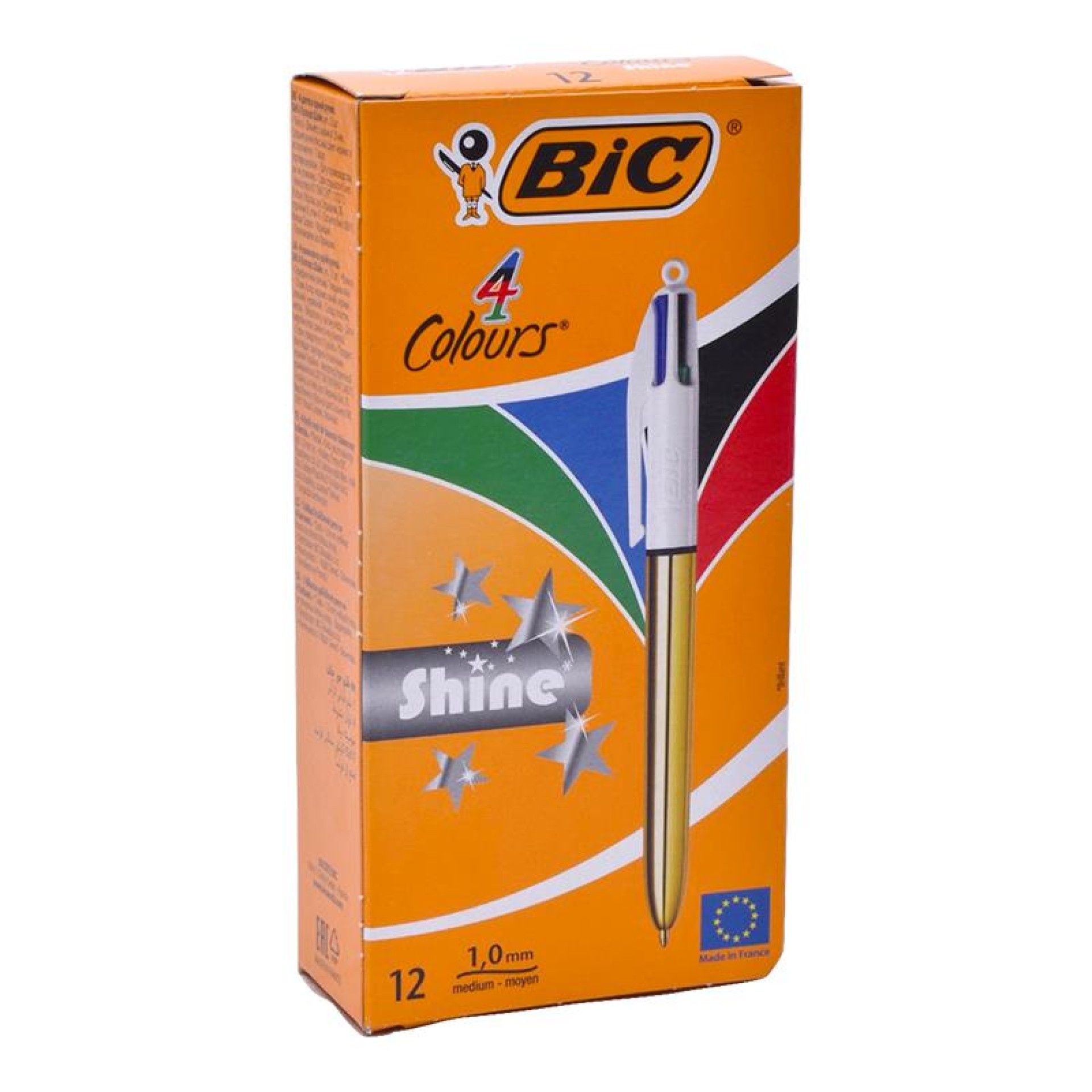 CANETA BIC 4 CORES SHINE CX12 CANETA BIC 4 CORES SHINE CX12