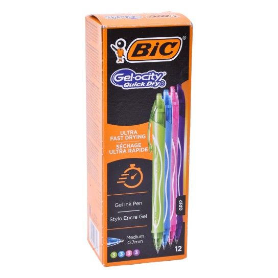 BIC CANETA GEL-OCITY MULTICOLOR CX12 BIC CANETA GEL-OCITY MULTICOLOR CX12