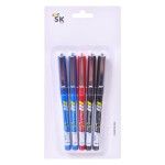 CANETA GEL 5UN 14CM 2556-015-05 CX288