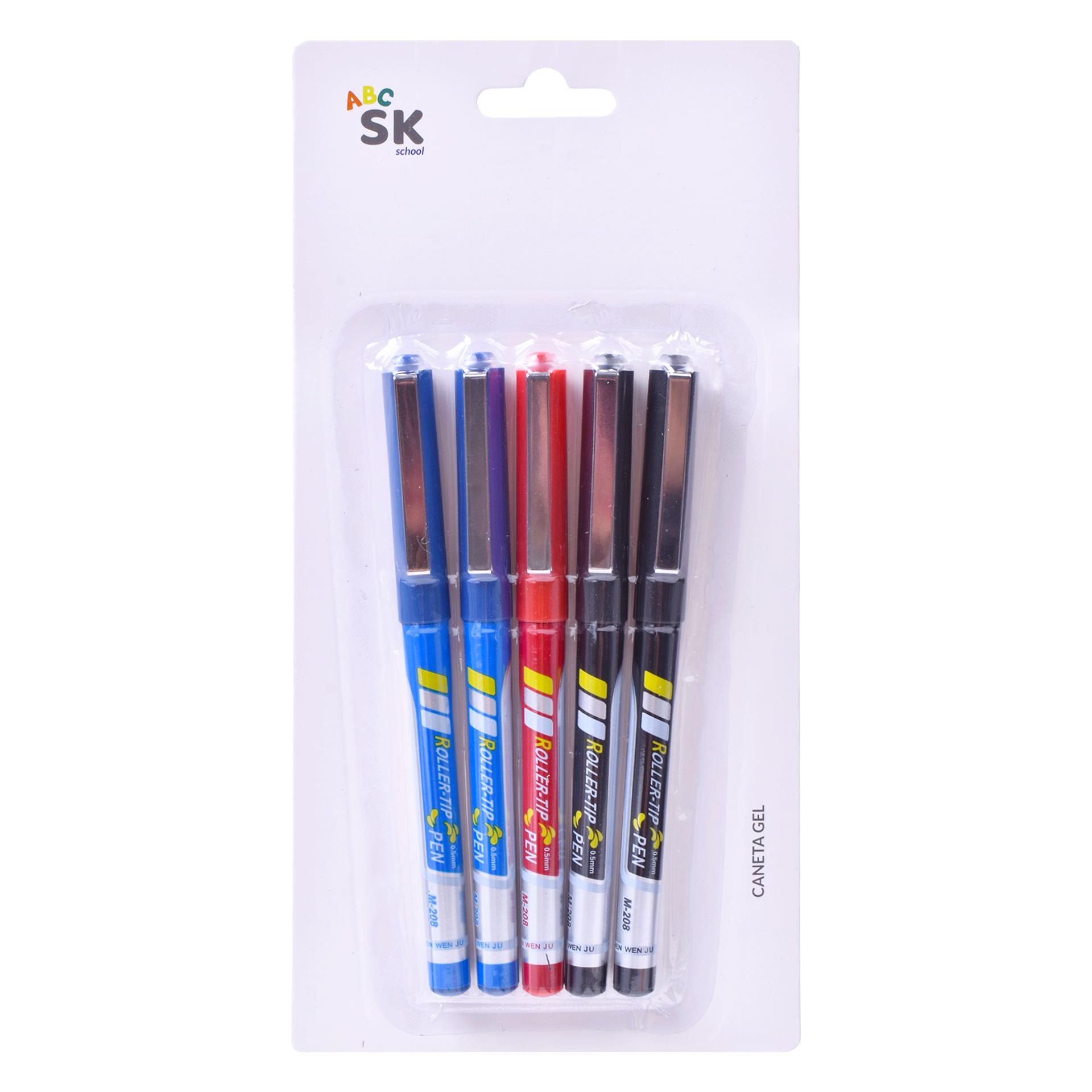 CANETA GEL 5UN 14CM 2556-015-05 CX288 CANETA GEL 5UN 14CM 2556-015-05 CX288