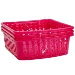PLASTICO CONJ. 3 CESTOS QUAD. 52334