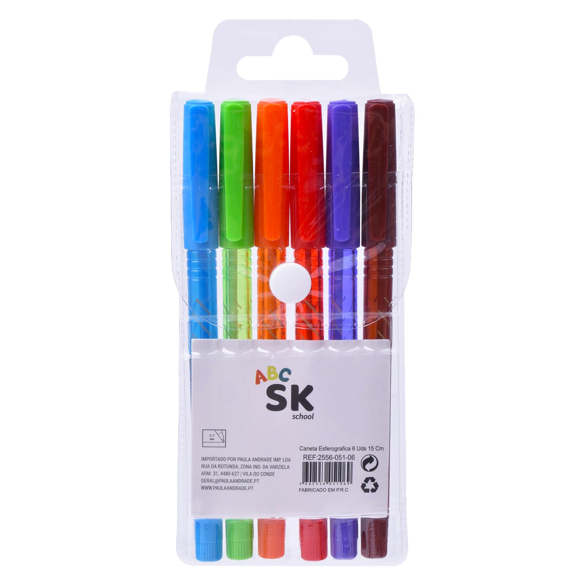 CANETA ESF 6UN 15CM 2556-051-06 CX288 CANETA ESF 6UN 15CM 2556-051-06 CX288