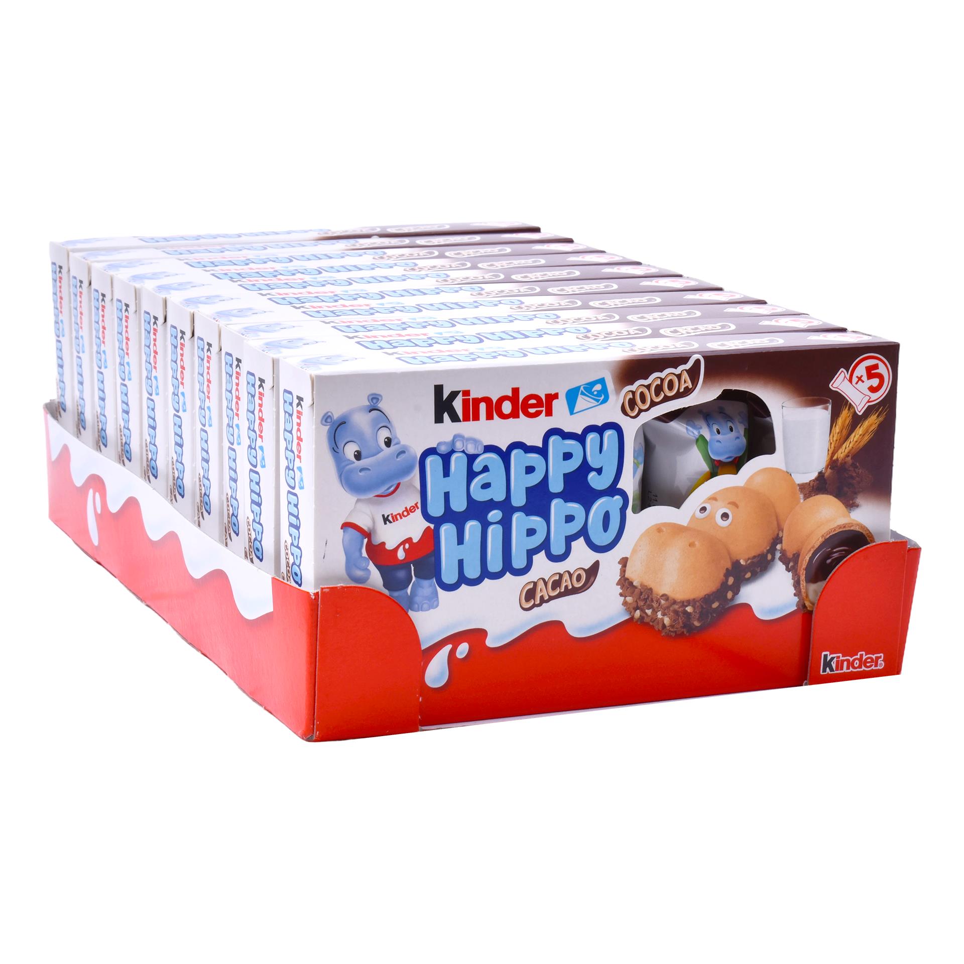 KINDER HAPPY HIPPO CACAO 5UN KINDER HAPPY HIPPO CACAO 5UN