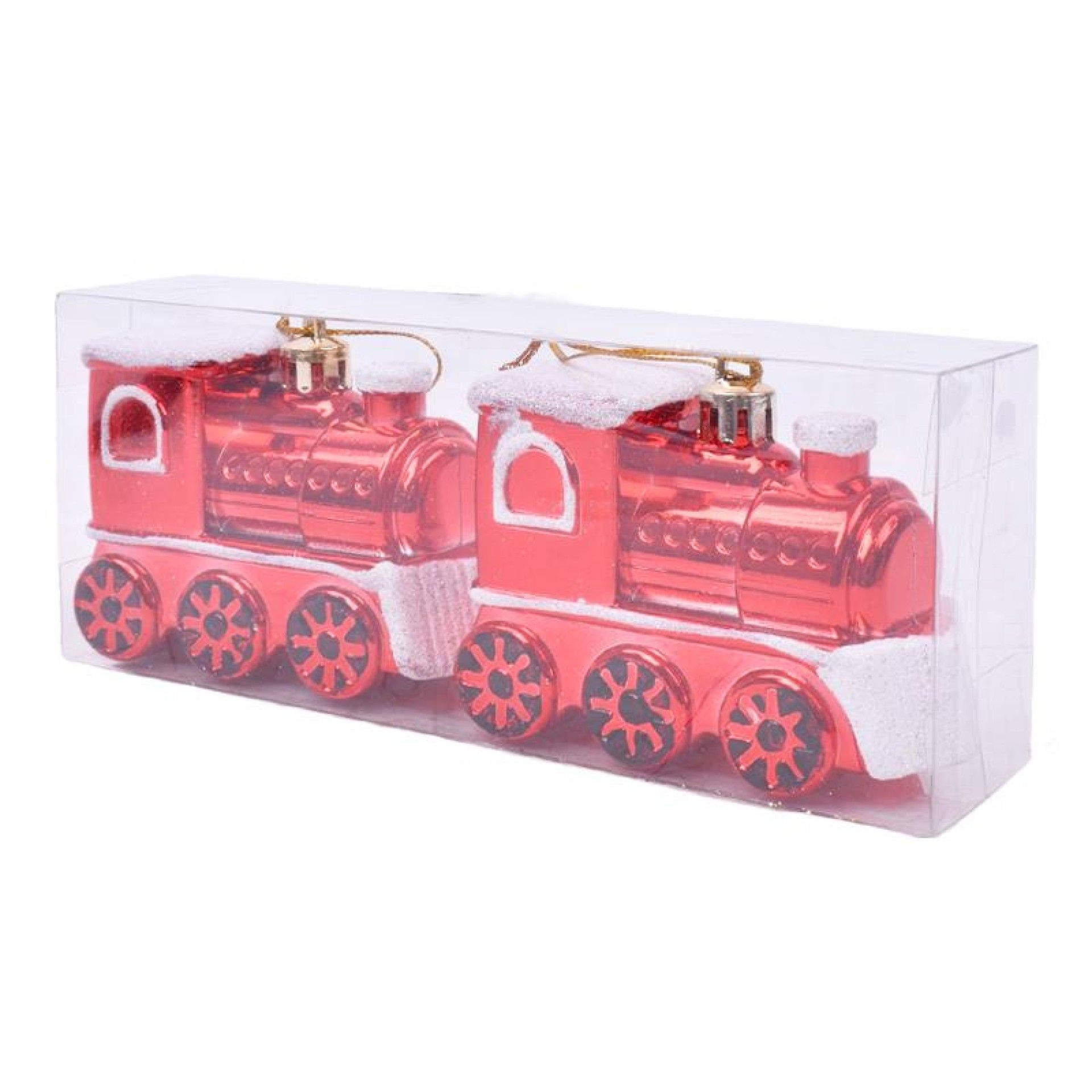 CJ. 2 LOCOMOTIVAS NATAL 7CM P/PEND CJ. 2 LOCOMOTIVAS NATAL 7CM P/PEND