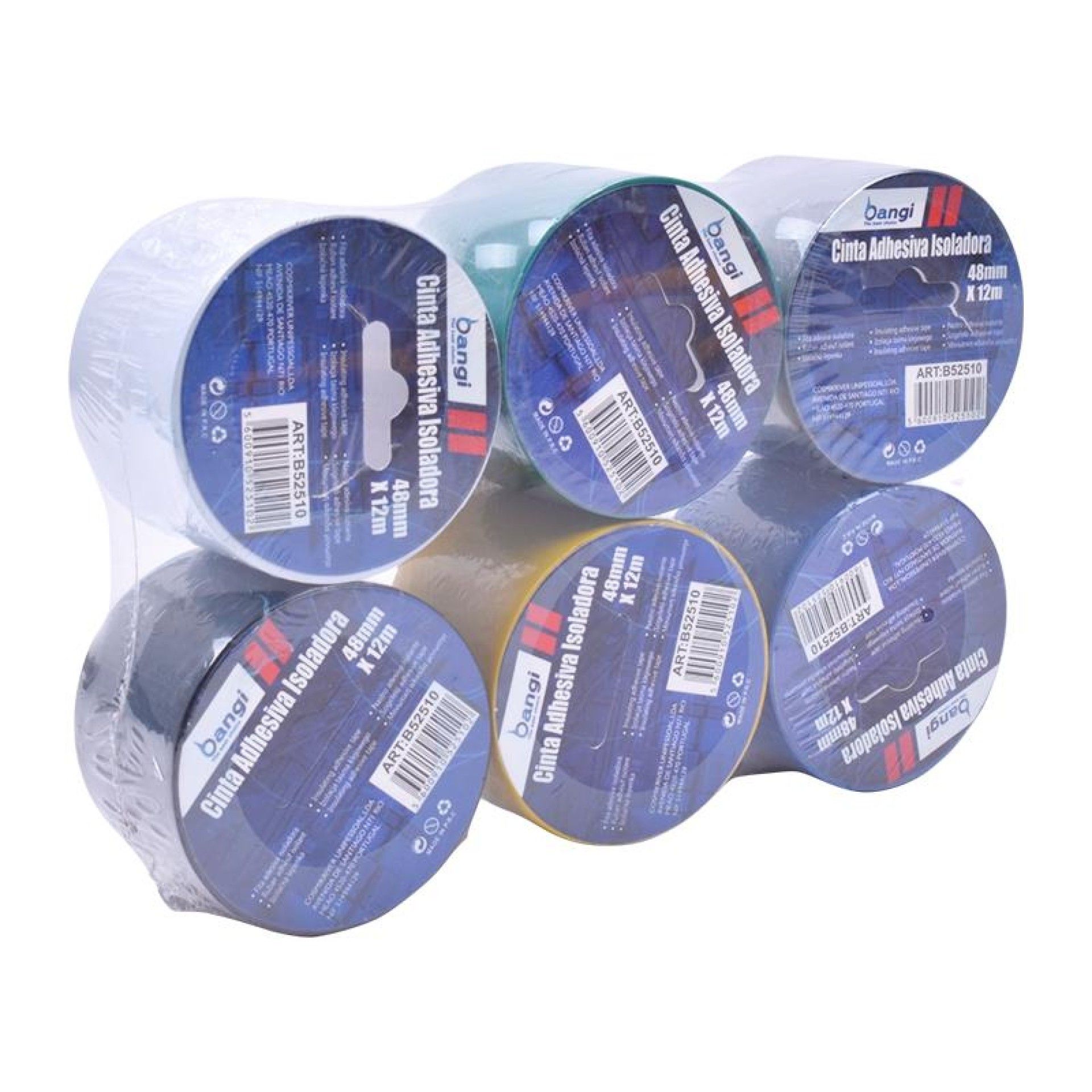 FITA ADESIVA CORES 12X48MM REF. B52510 CX6 FITA ADESIVA CORES 12X48MM REF. B52510 CX6