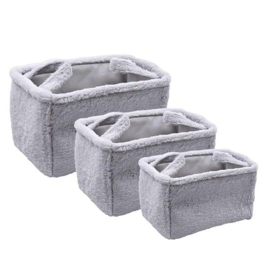 CONJ. 3 CESTOS PELUCHE 38X26X22CM CONJ. 3 CESTOS PELUCHE 38X26X22CM