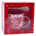 SET CANECA E COLHER 8,5X9 2645-110-03 CX72