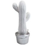 CACTO RESINA BRC/PRATA 40CM 57689 CACTO RESINA BRC/PRATA 40CM 57689