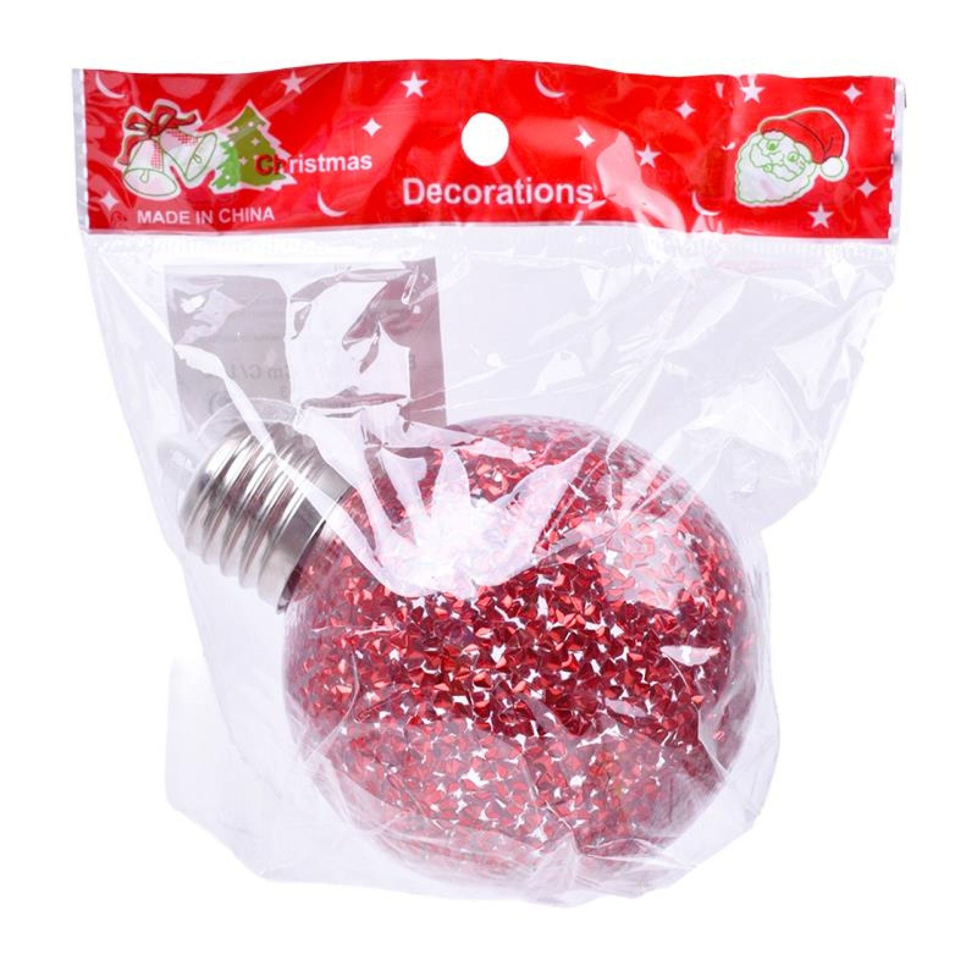 BOLA NATAL 8CM C/LUZ 2588-013 CX240 BOLA NATAL 8CM C/LUZ 2588-013 CX240