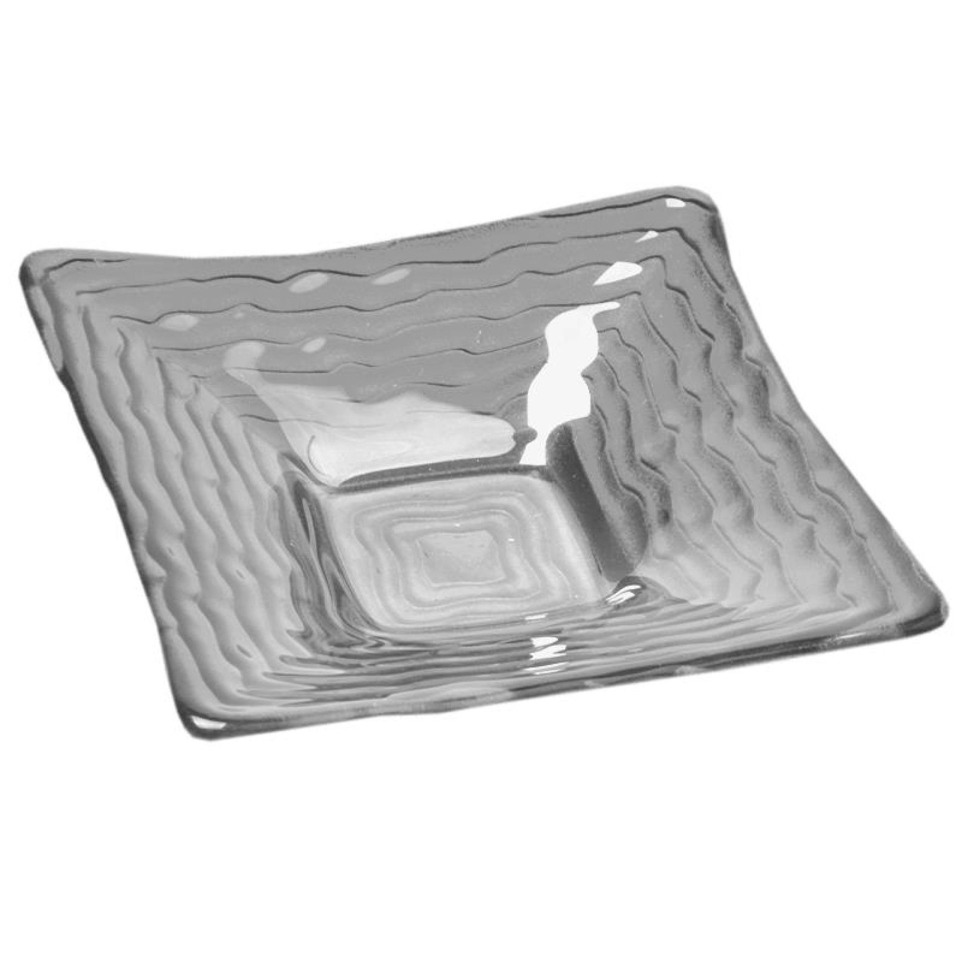 PRATO VIDRO QUAD. 15CM VERM. PRATO VIDRO QUAD. 15CM VERM.