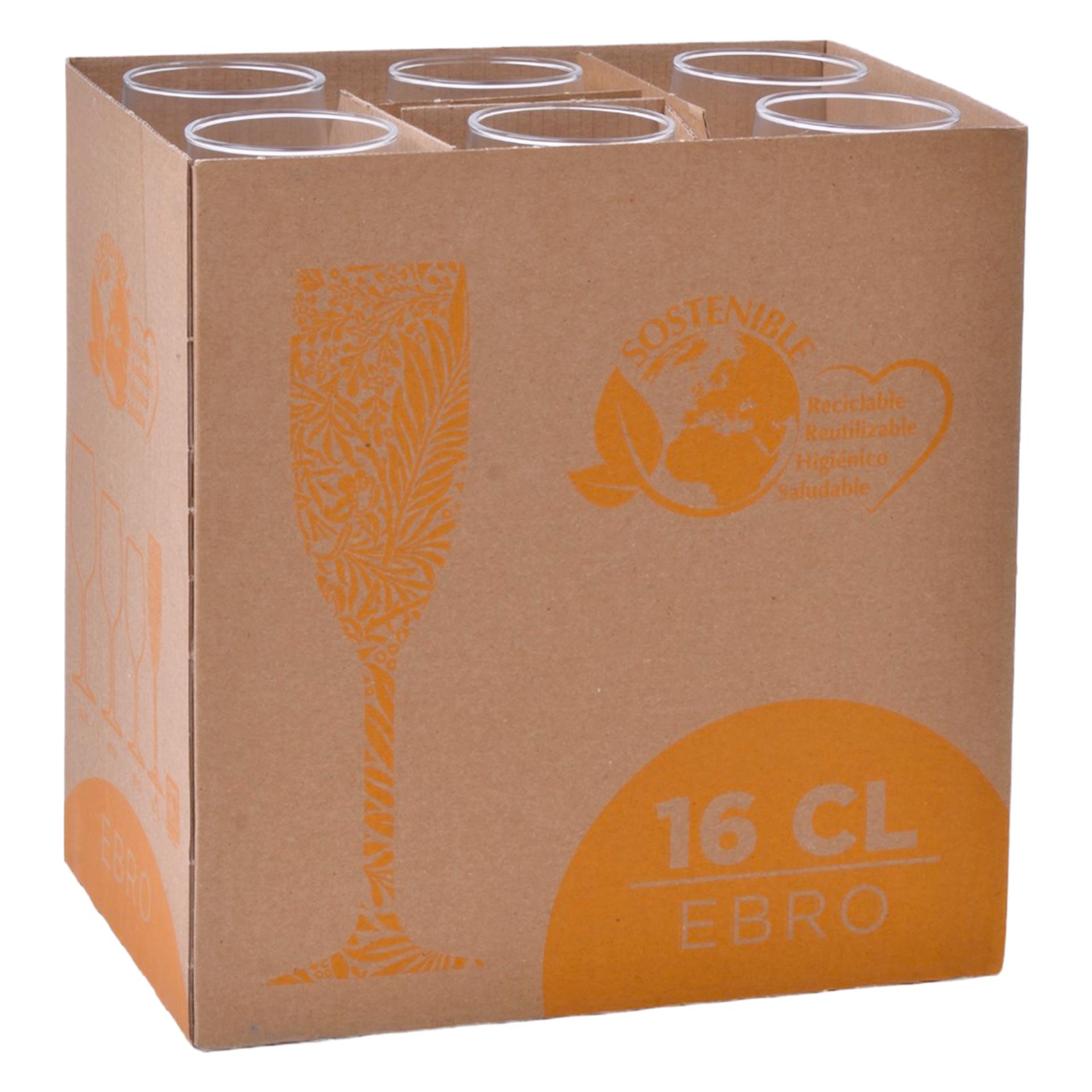 CONJ. 6 COPOS EBRO 16CL CHAMPANHE CONJ. 6 COPOS EBRO 16CL CHAMPANHE