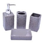 CONJUNTO BANHO 4 PCS  1207-017 CX24