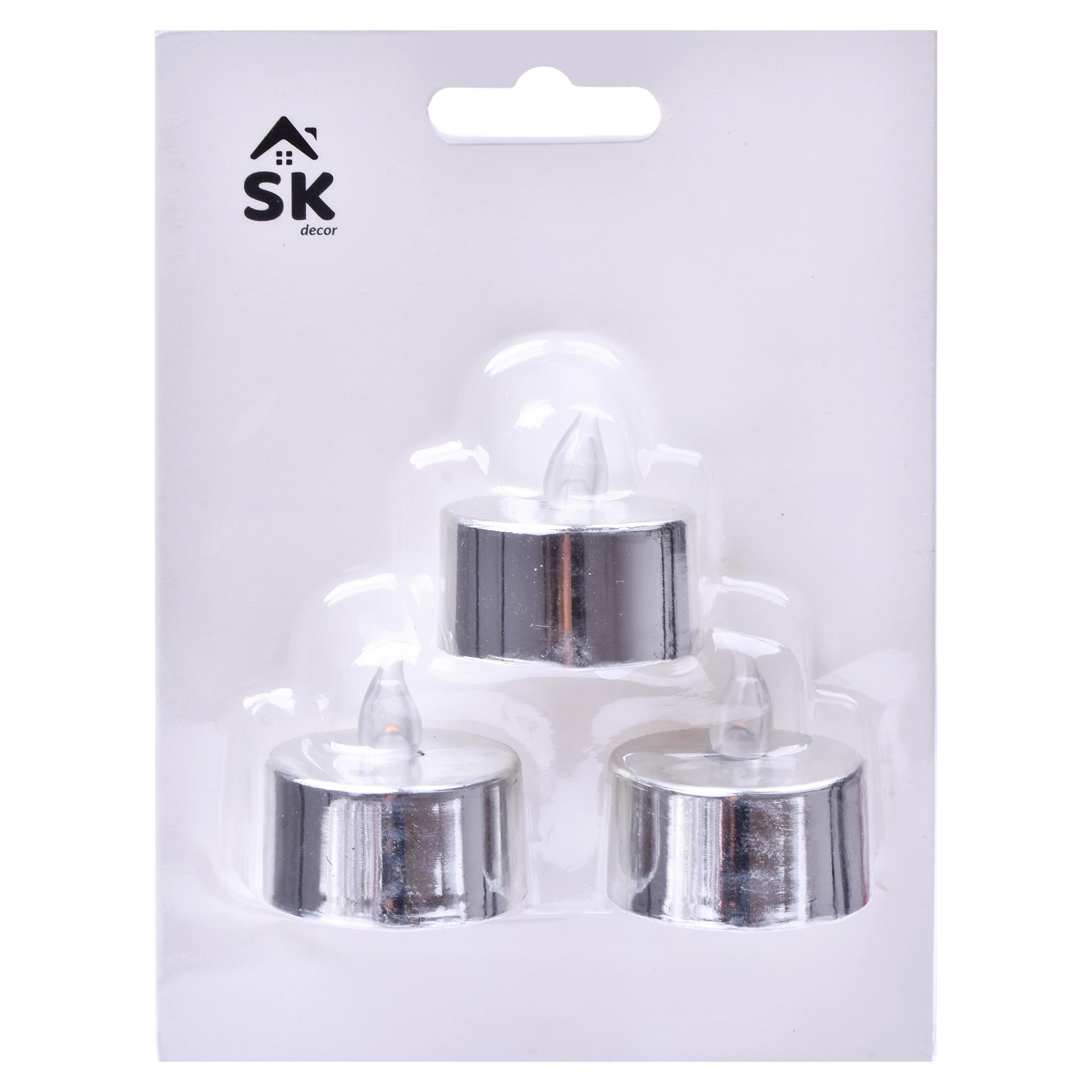 VELA LED PRATA 3UN 2402-303-03C CX144 VELA LED PRATA 3UN 2402-303-03C CX144