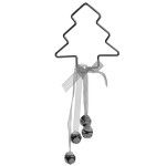 ENFEITE/CAMPAINHA NATAL PRATEADO