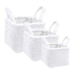 CONJ. 3 CESTOS PELUCHE 28X28X20CM CONJ. 3 CESTOS PELUCHE 28X28X20CM