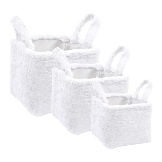 CONJ. 3 CESTOS PELUCHE 28X28X20CM CONJ. 3 CESTOS PELUCHE 28X28X20CM